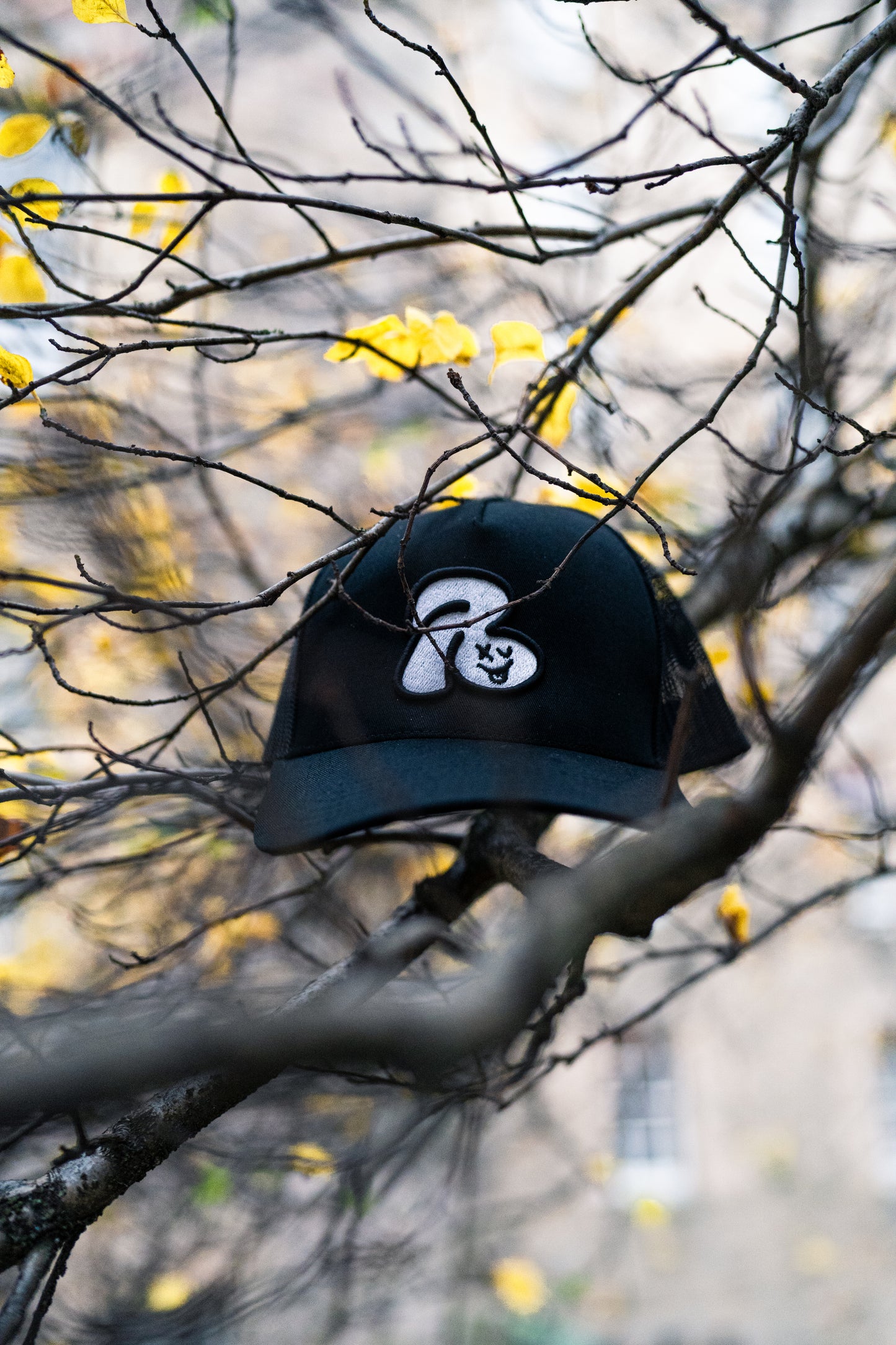 R Logo Mesh Baseball Cap