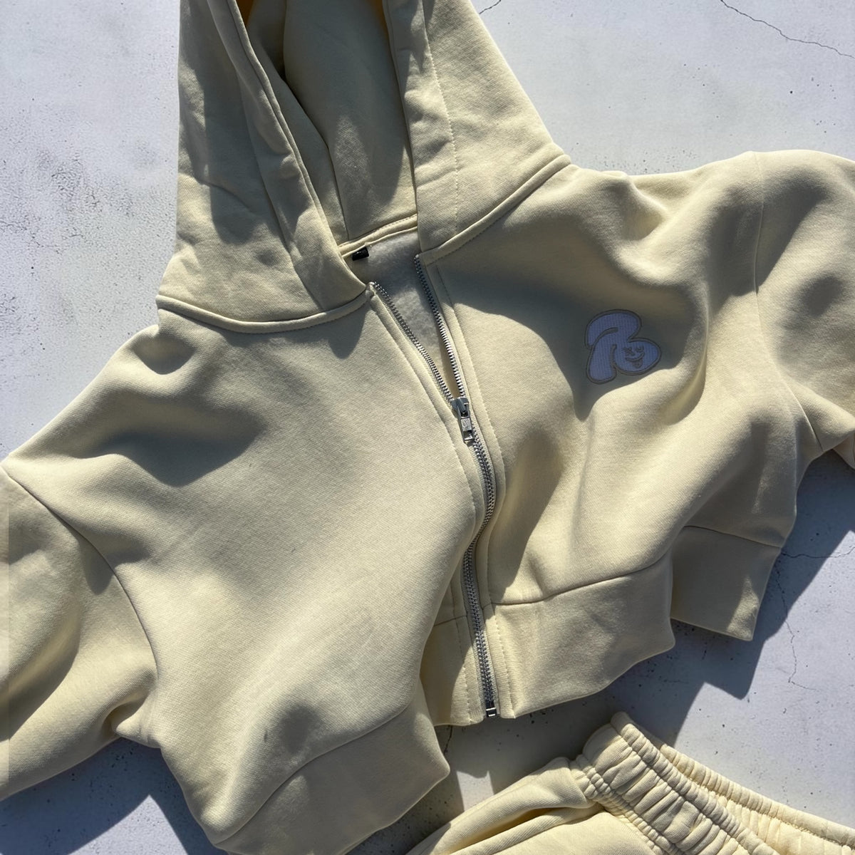 CROPPED COTTON SET - CREAM