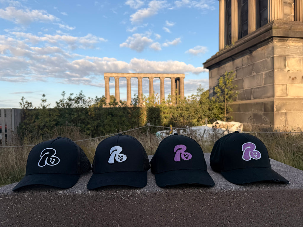 R Logo Distressed Trucker Cap Vol.2