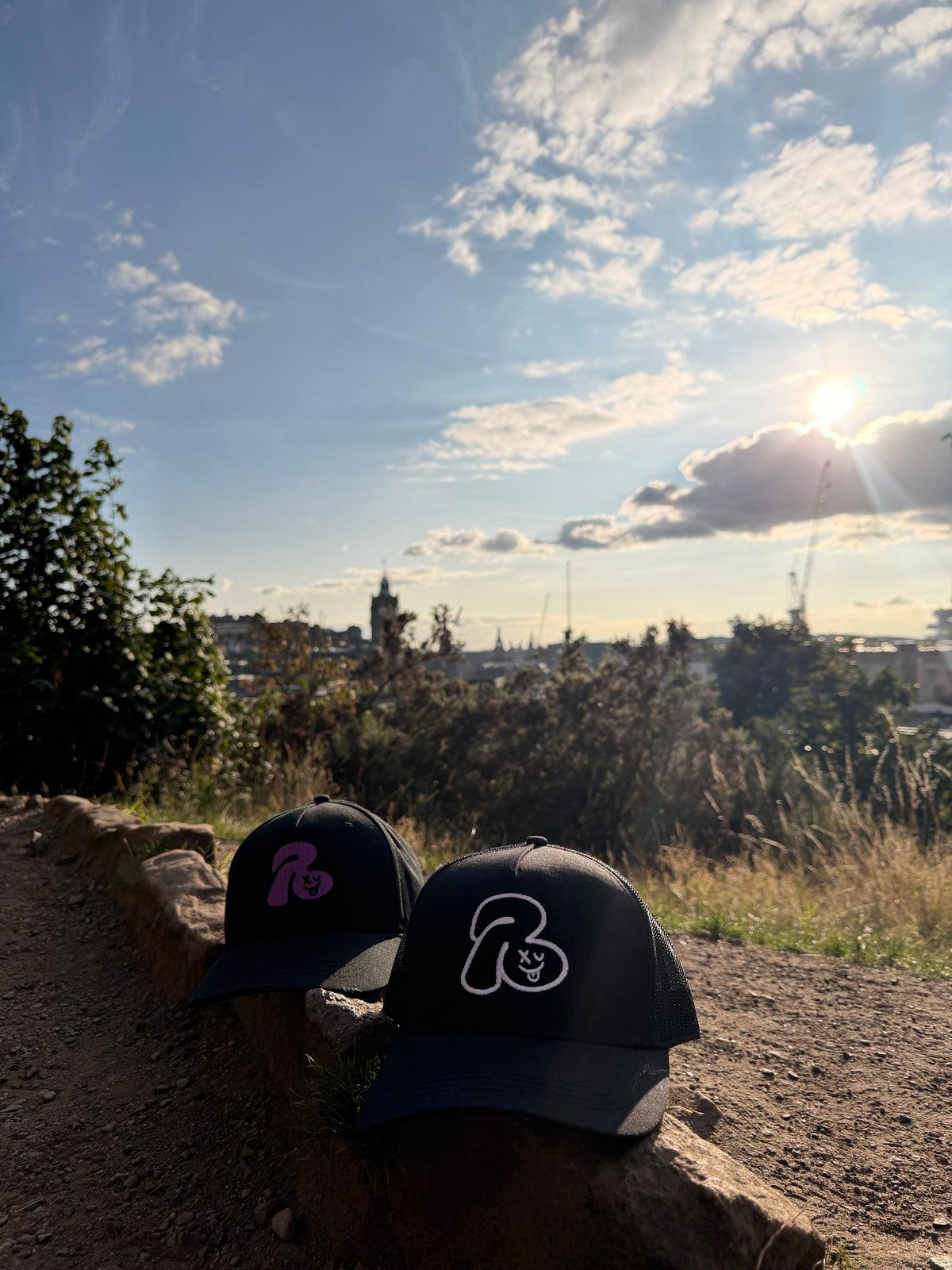 R Logo Distressed Trucker Cap Vol.2