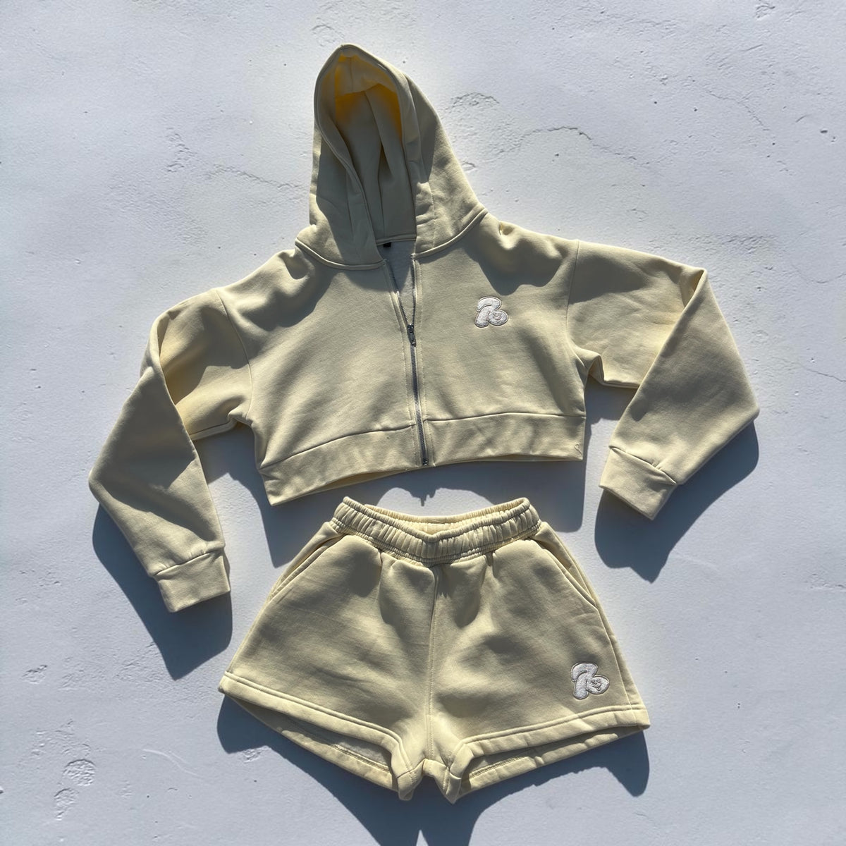 CROPPED COTTON SET - CREAM