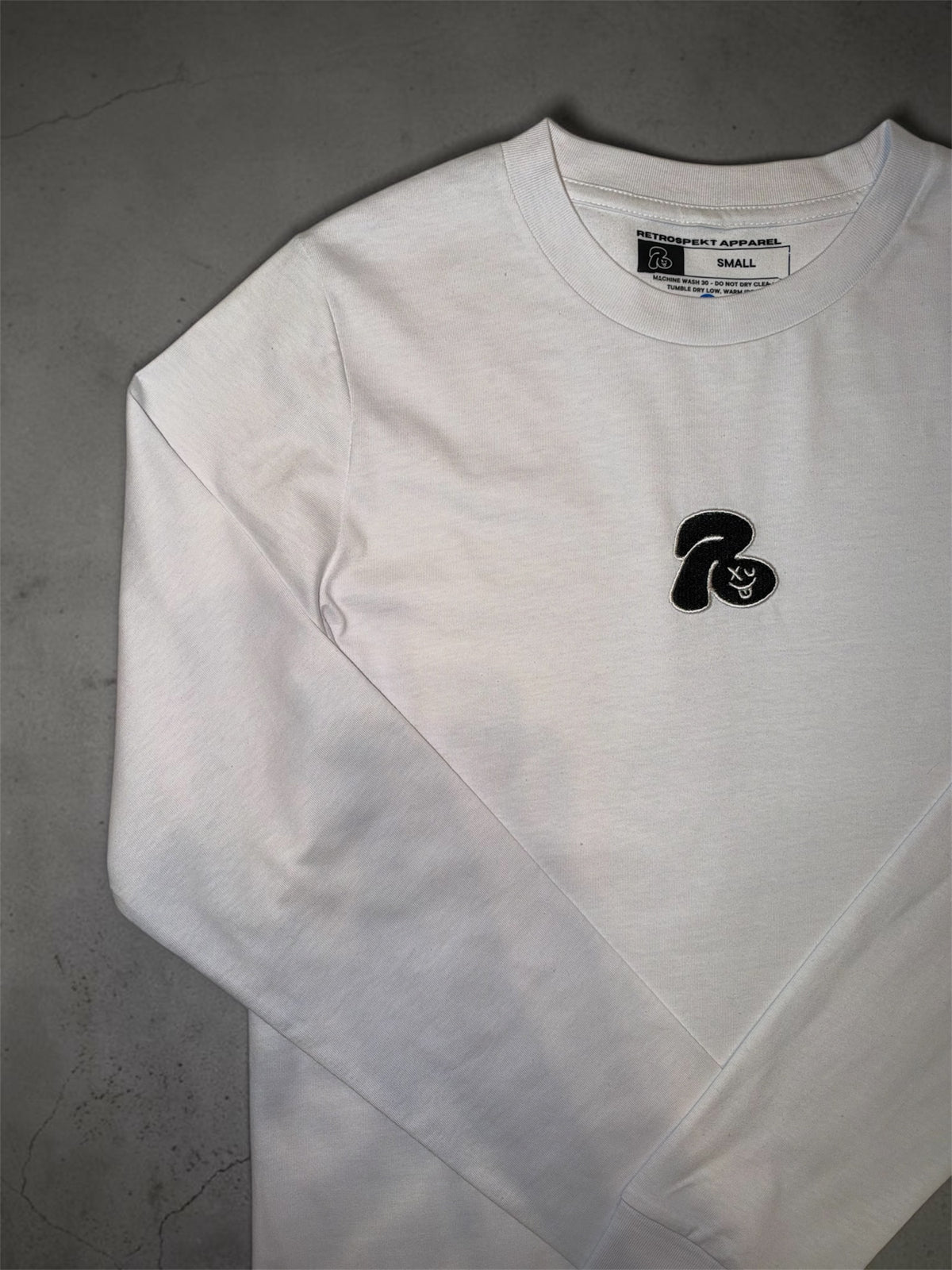 R logo Long Sleeve Tee - White